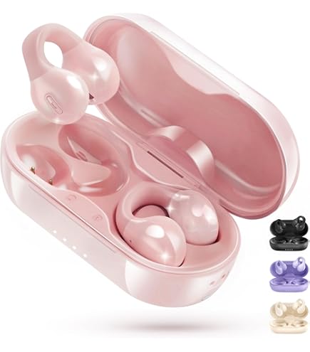 ピンク ワイヤレスイヤホン 本体 充電ケース付き Amazon.co.jp: ワイヤレスイヤホン、ピンク、充電ケース付き